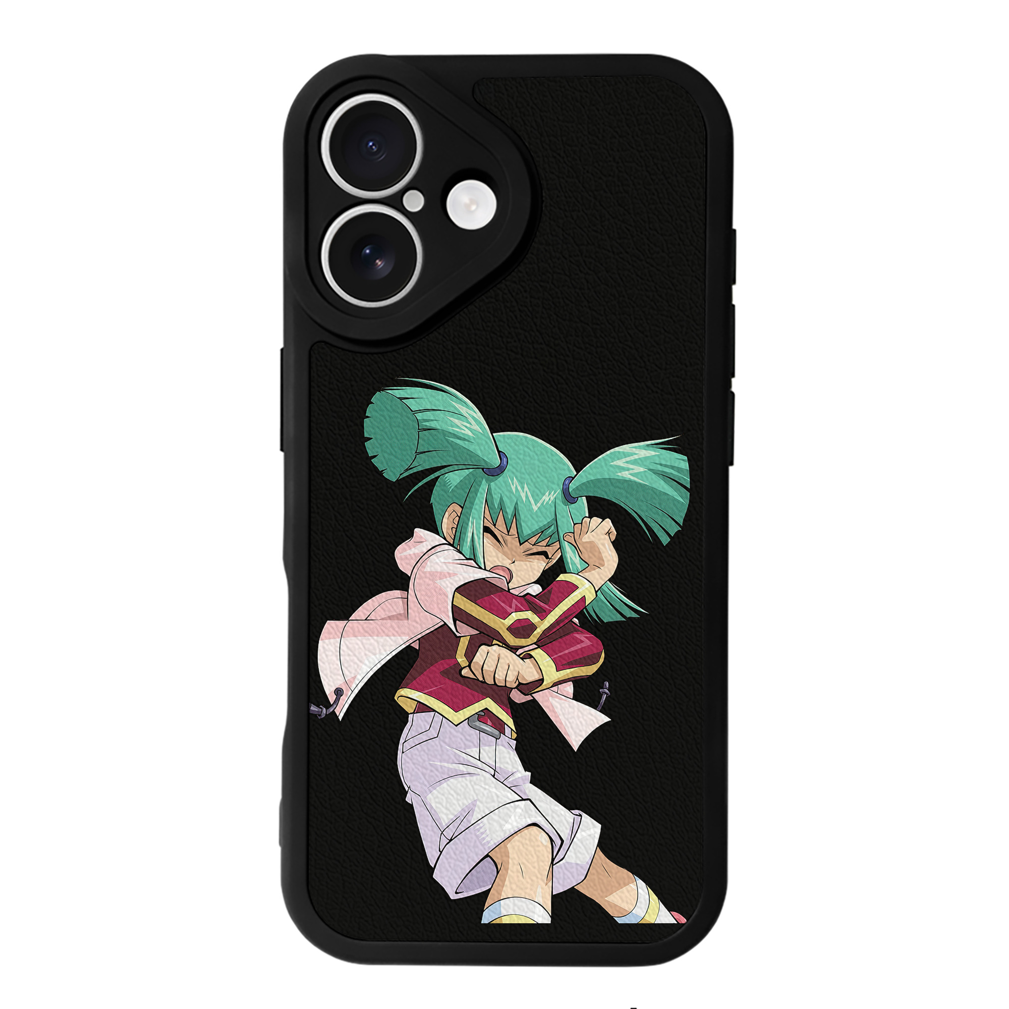 （画像用） 遊☆戯☆王 Yu-Gi-Oh! 【iPhone 16シリーズ対応】シリコンスマホケース（レザー調） 材質：シリコン